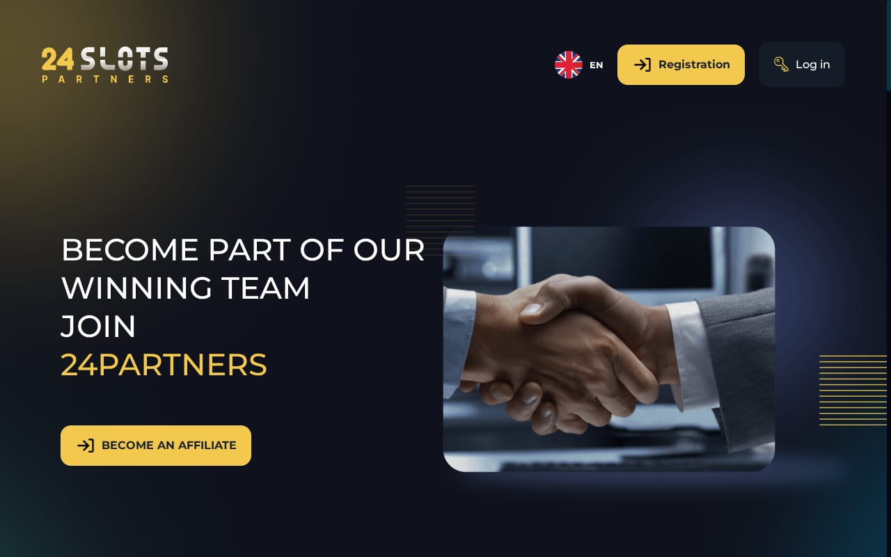 24Slots Partners website screenshot