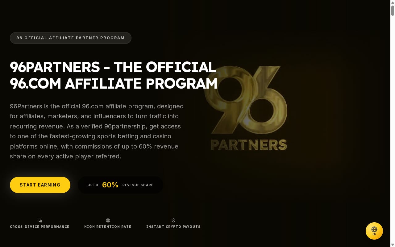 96 Partners website screenshot