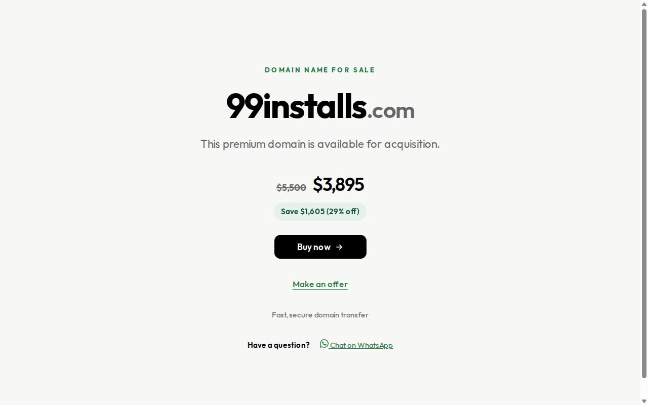 99Installs website screenshot