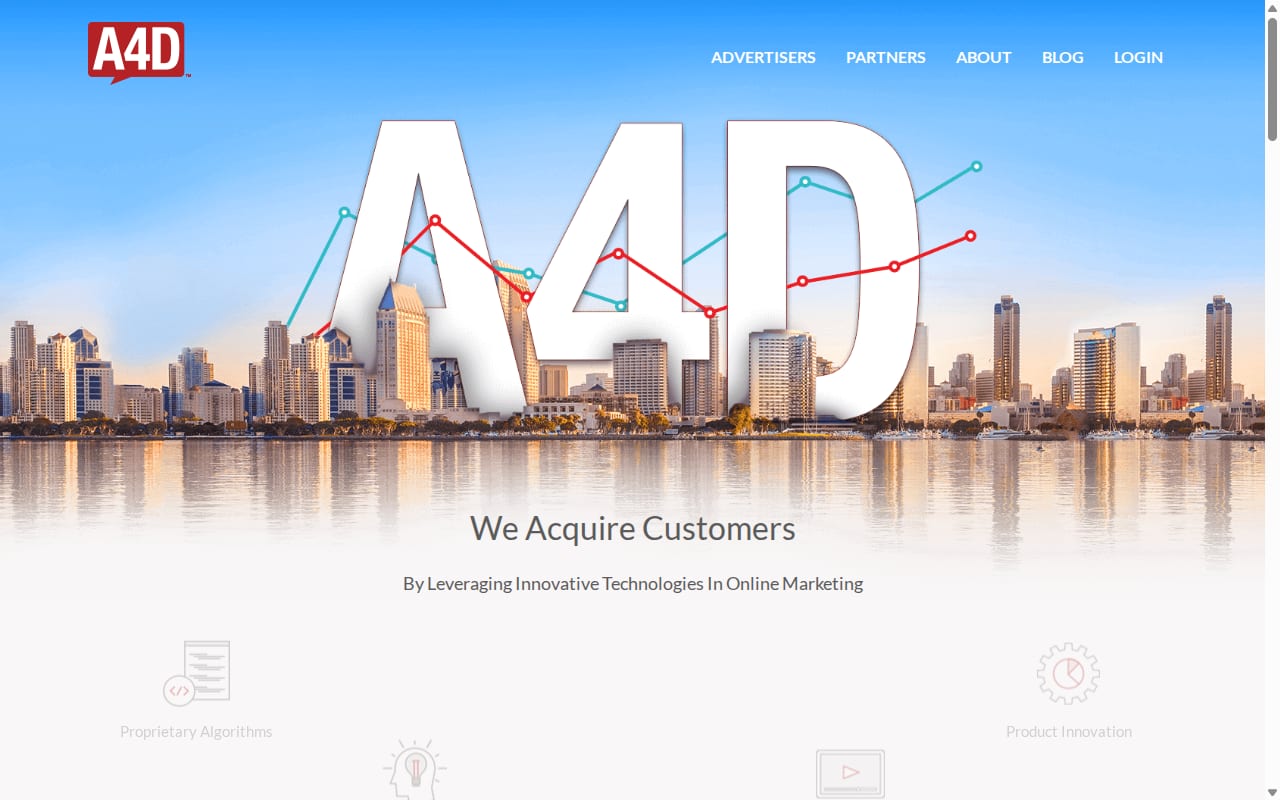 A4D website screenshot