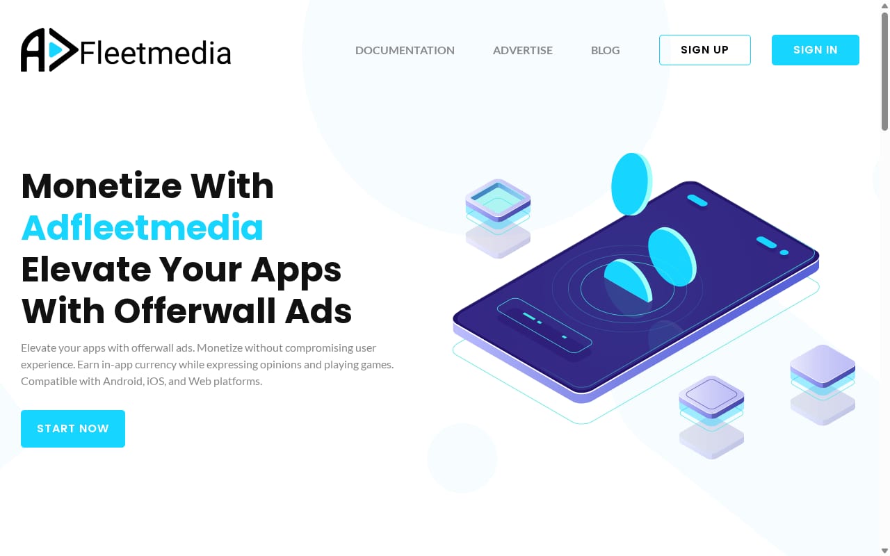 Adfleetmedia 網站截圖
