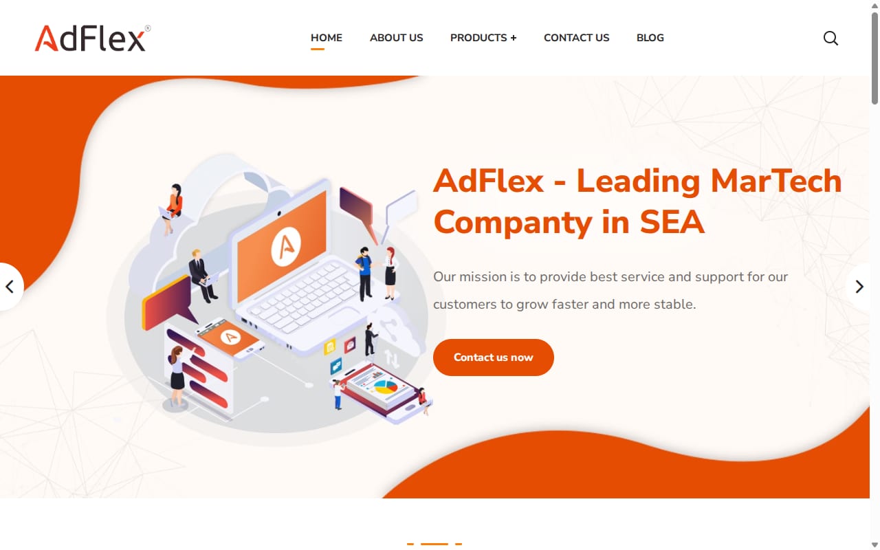AdFlex 網站截圖