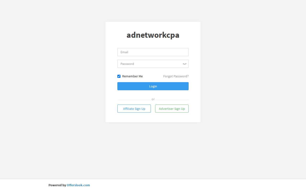 AdnetworkCPA 網站截圖