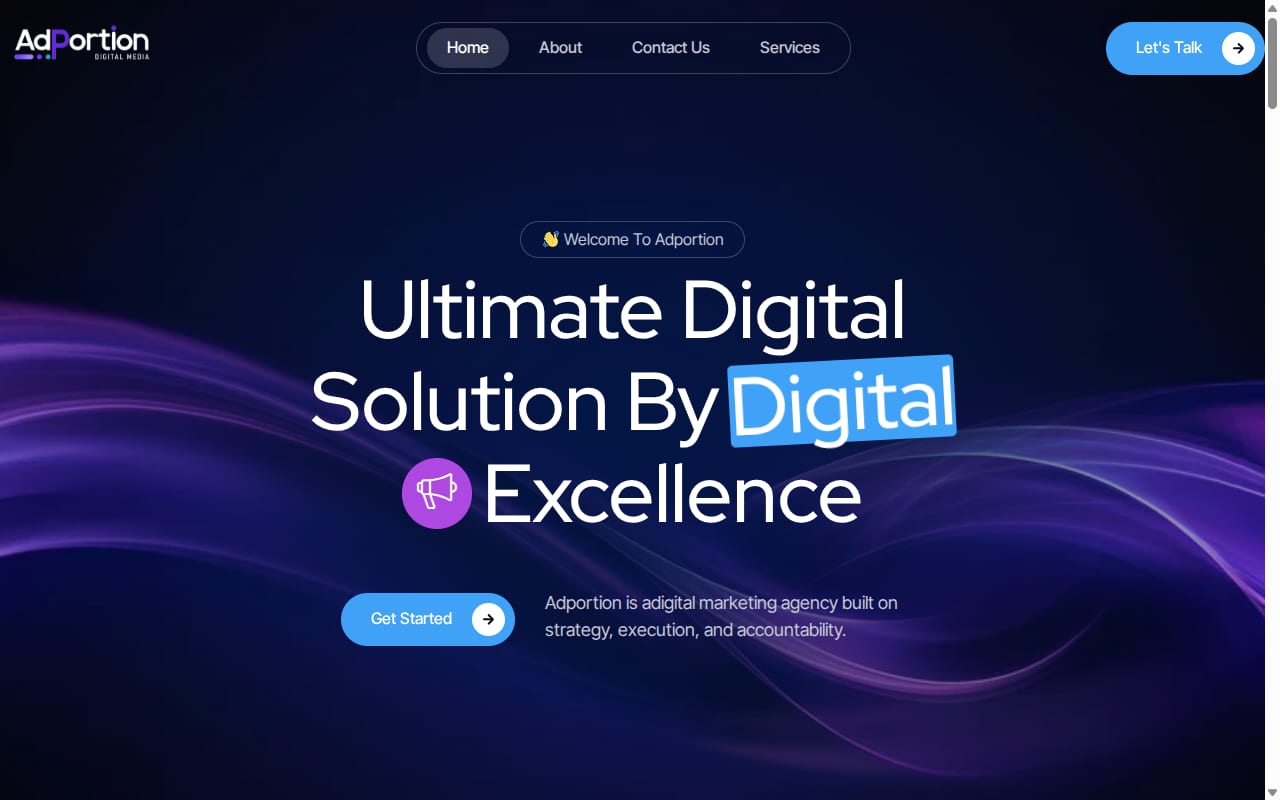 Adportion Digital Media website screenshot