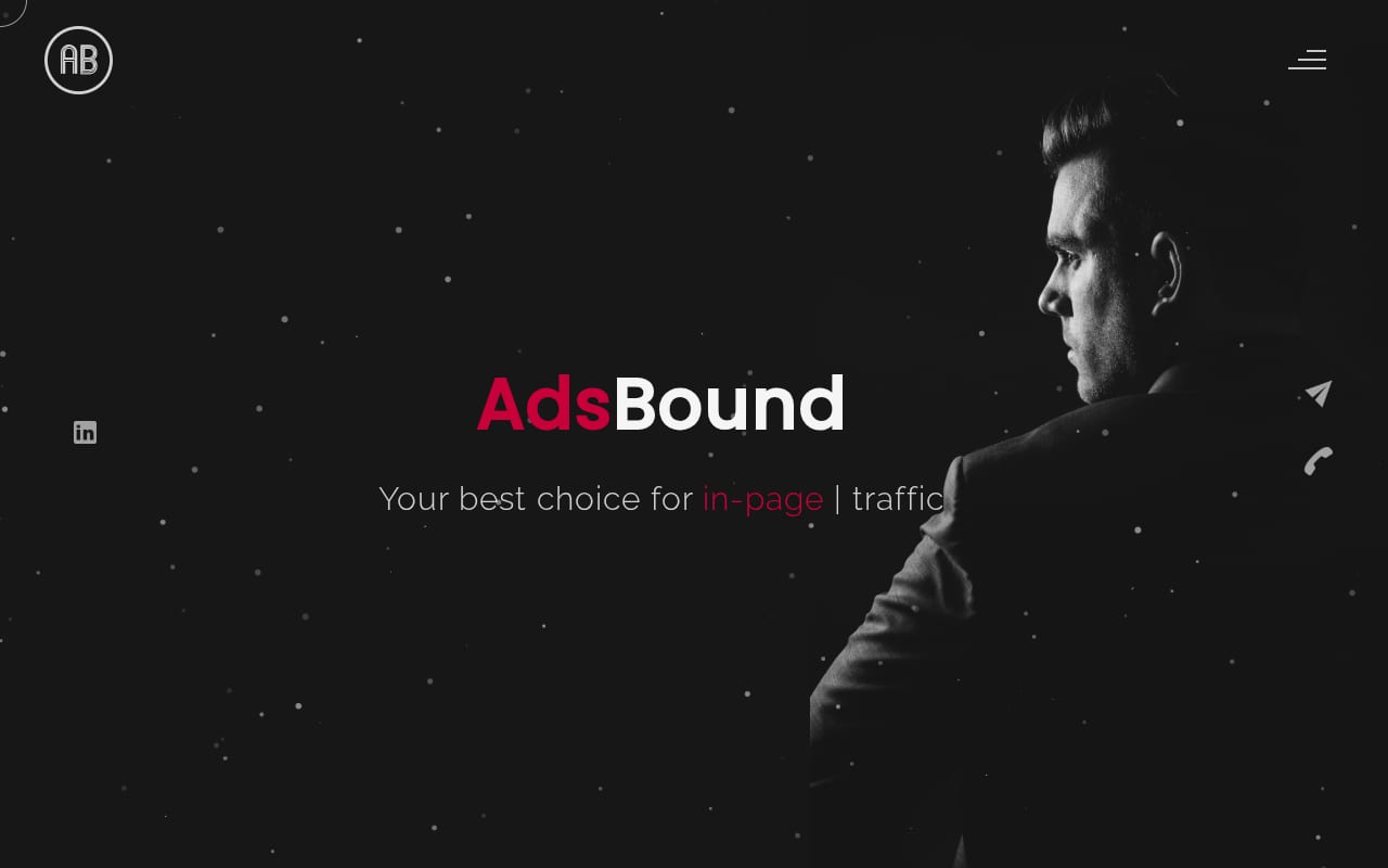 AdsBound website screenshot