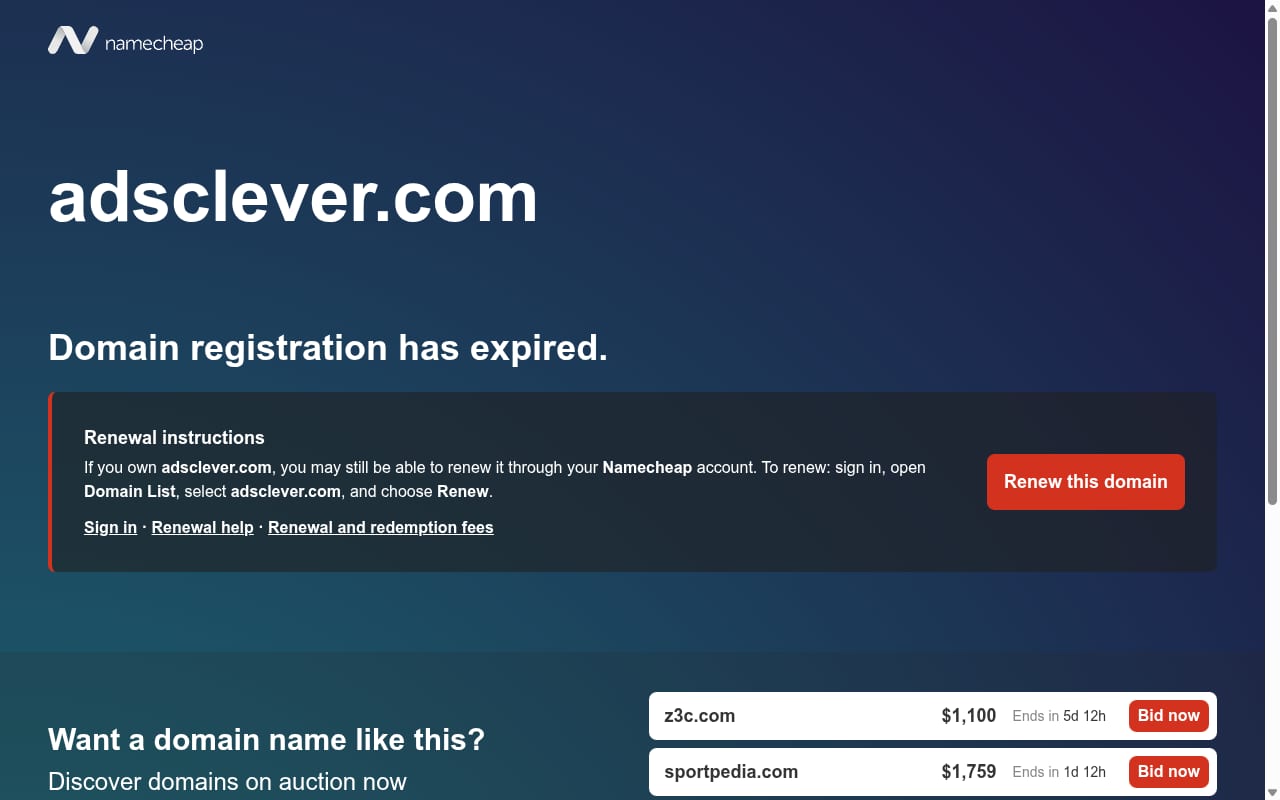 Ads Clever website screenshot