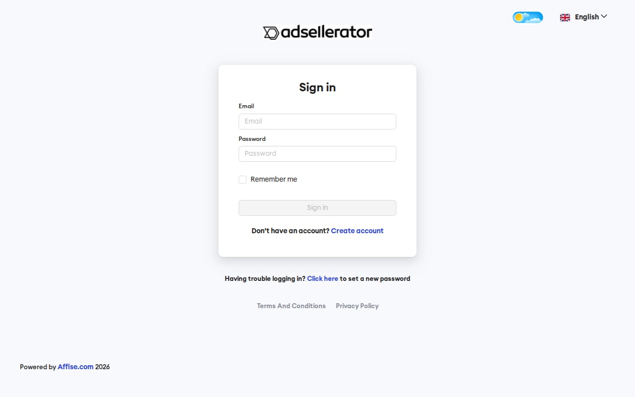 Adsellerator 網站截圖