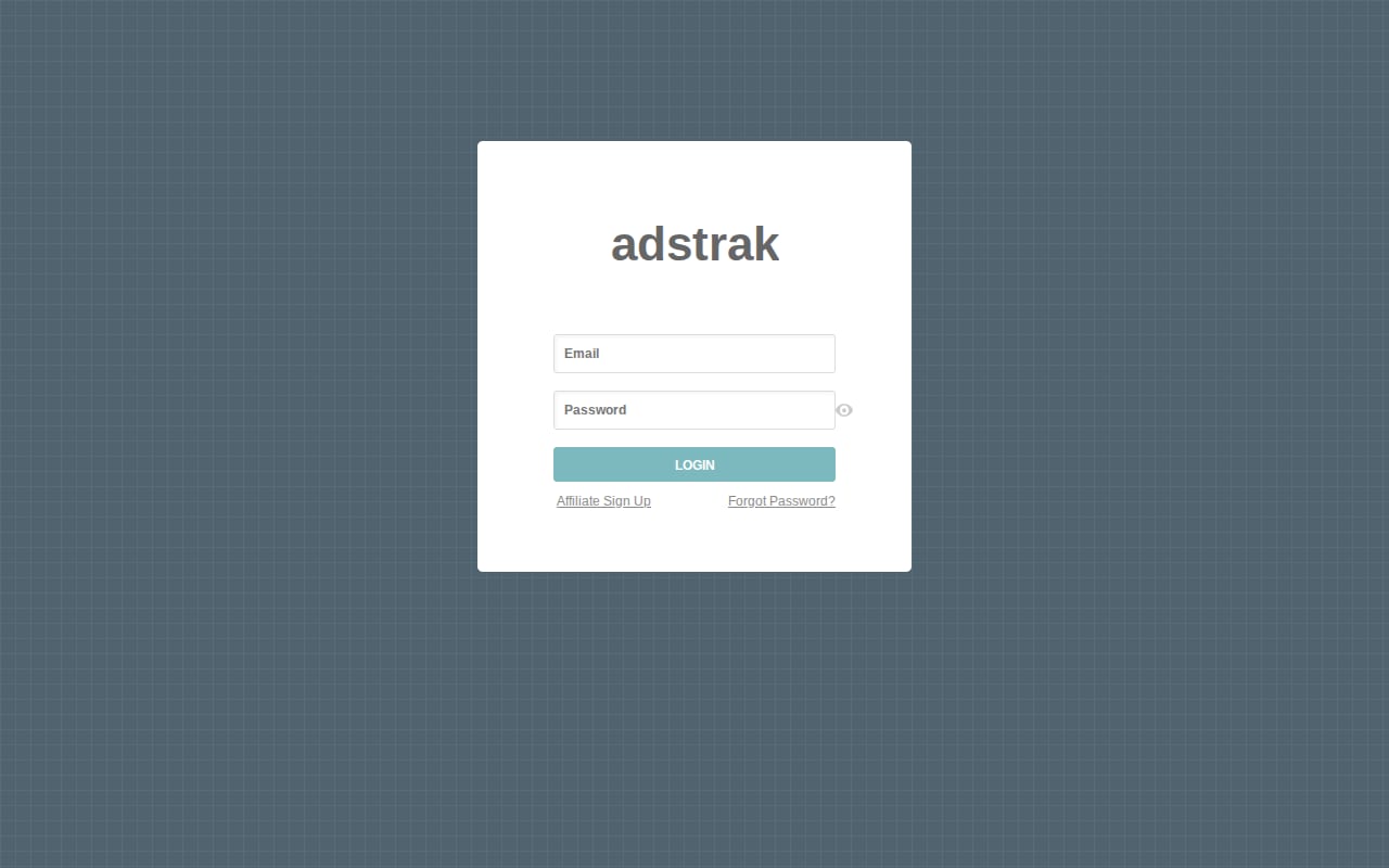 Adstrak website screenshot