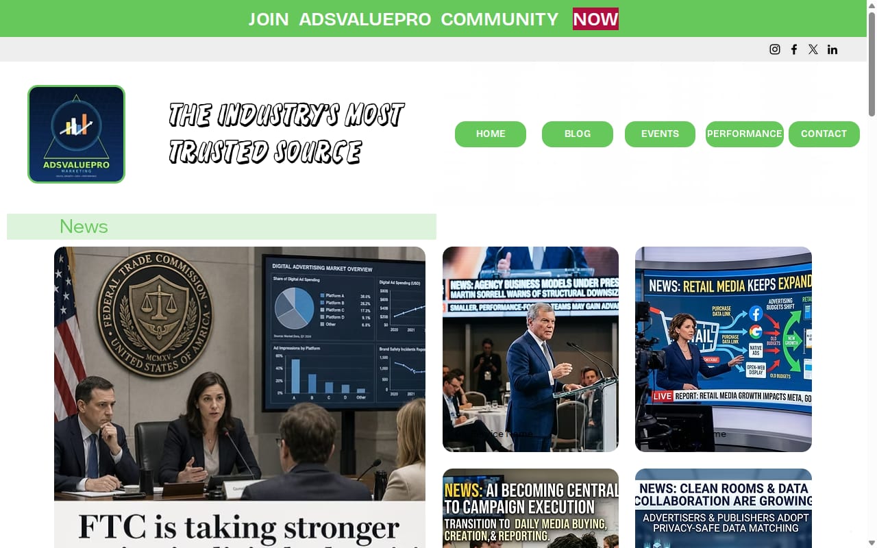 Adsvaluepro website screenshot