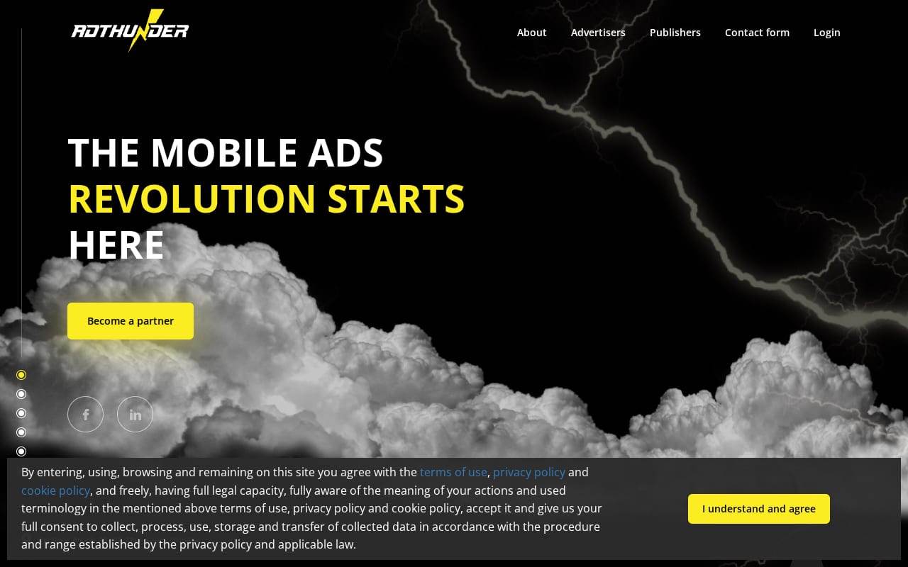 AdThunder website screenshot