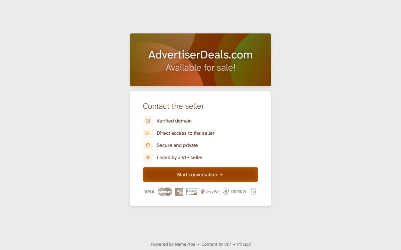 AdvertiserDeals website screenshot