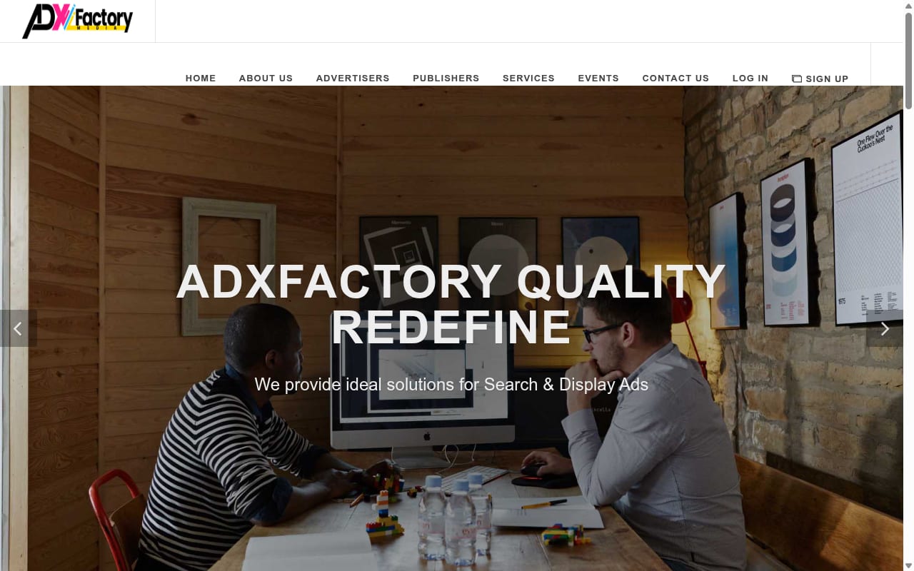 Adxfactory Media 網站截圖
