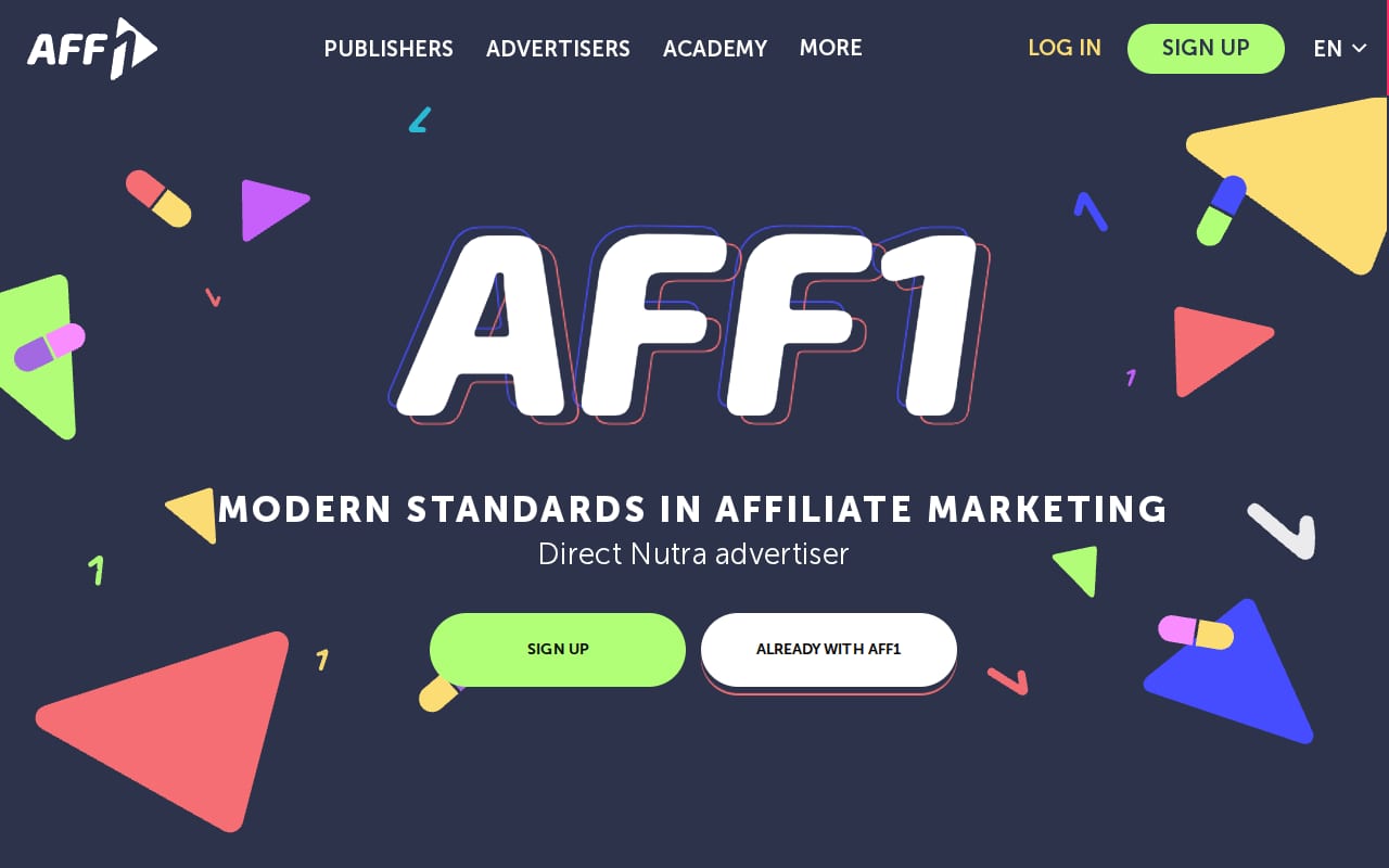 Aff1.com 網站截圖