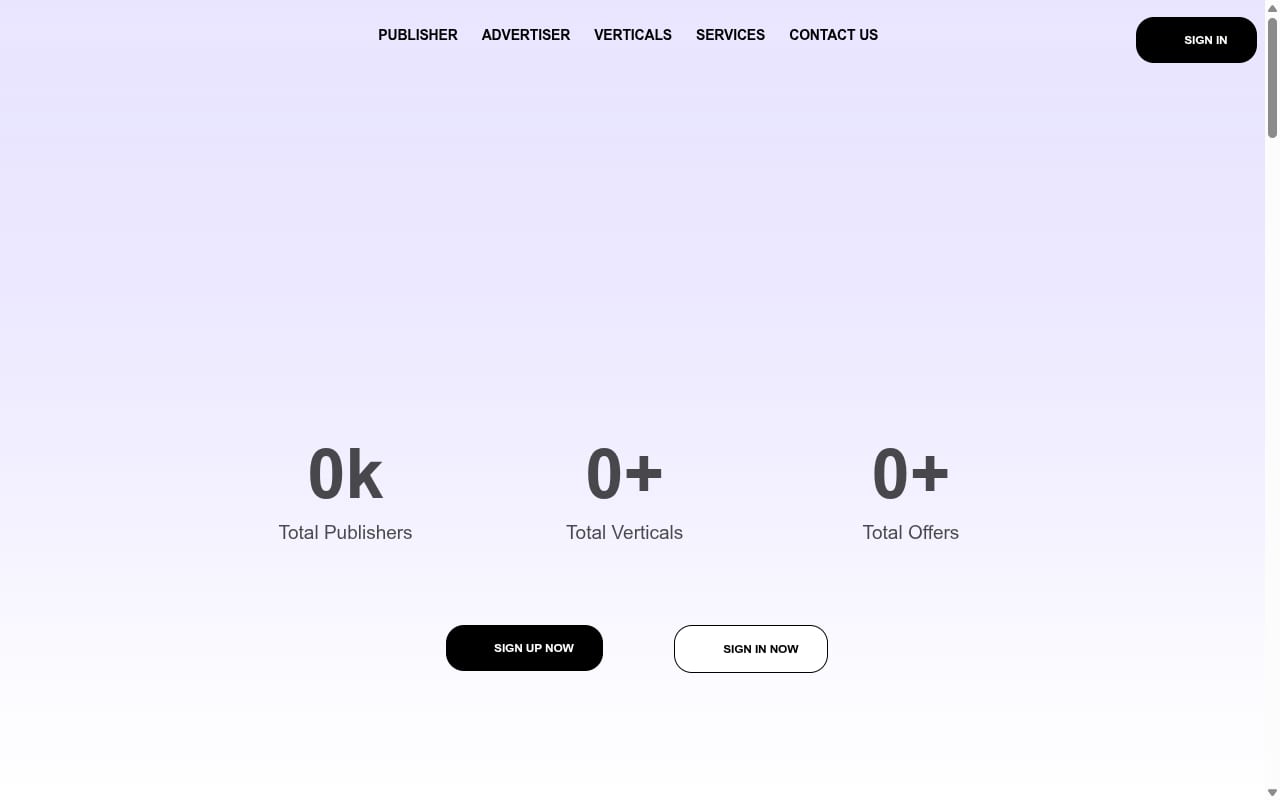 Affclickmedia website screenshot