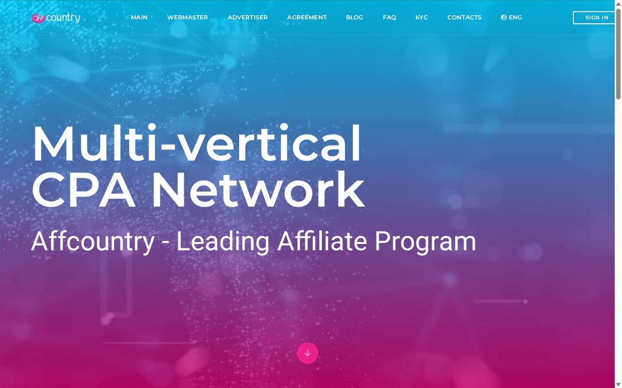 Affcountry website screenshot