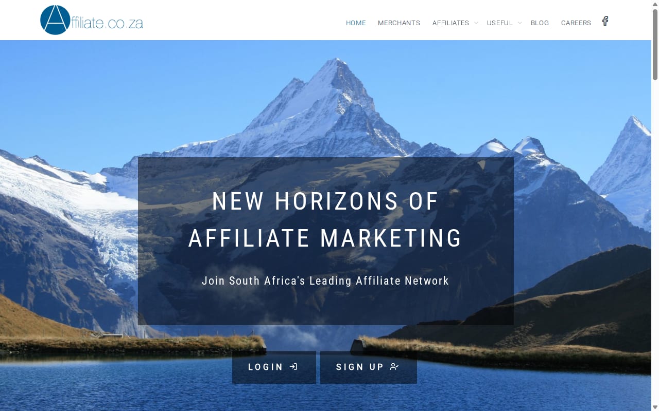 Affiliate.co.za 網站截圖