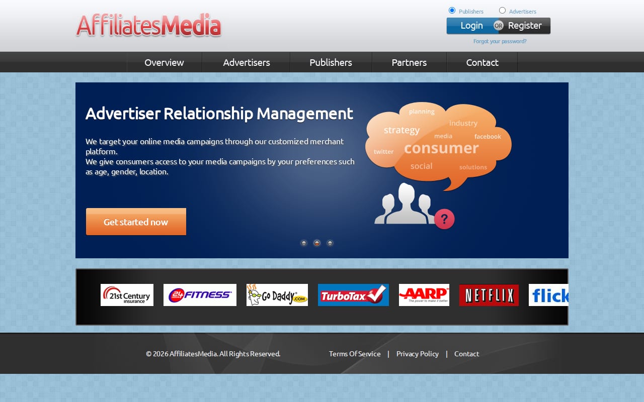 Affiliates Media 網站截圖