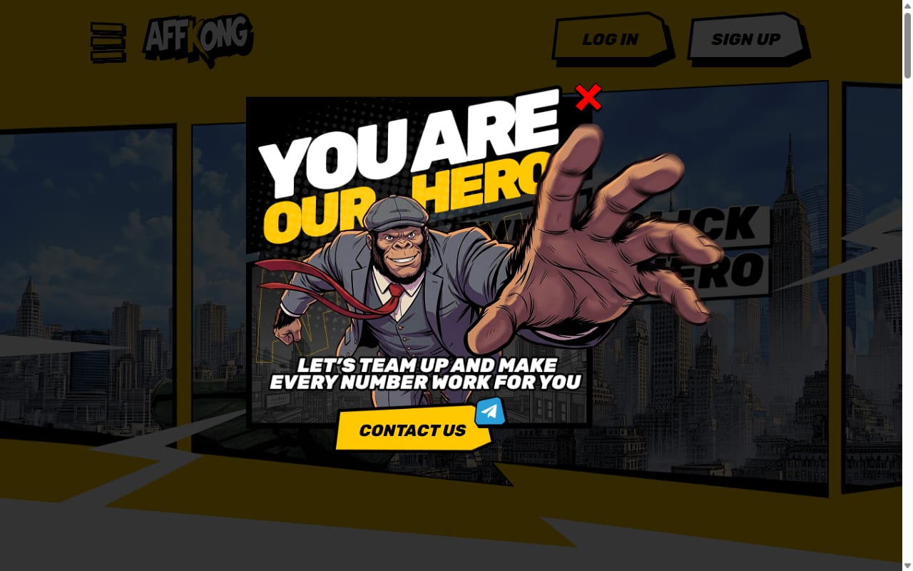 AffKong website screenshot