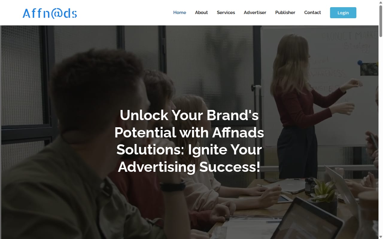 AffnAds website screenshot