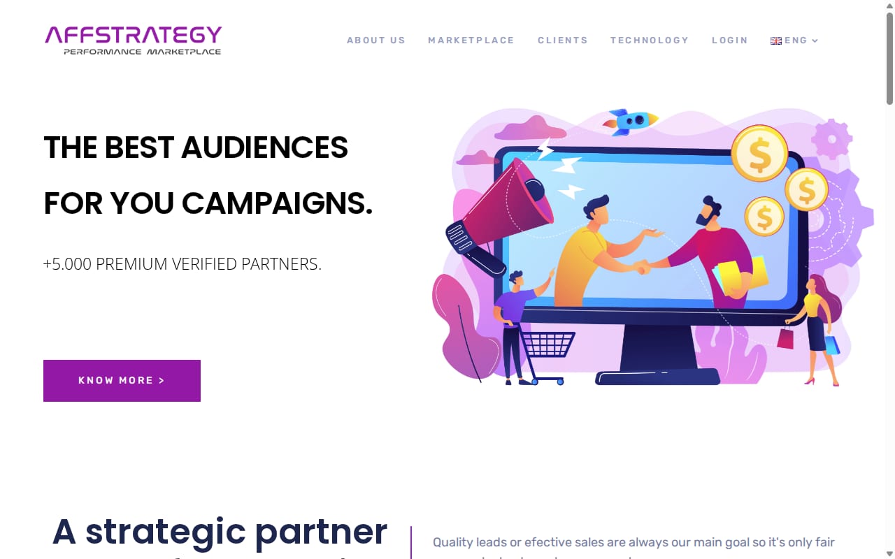 Affstrategy website screenshot