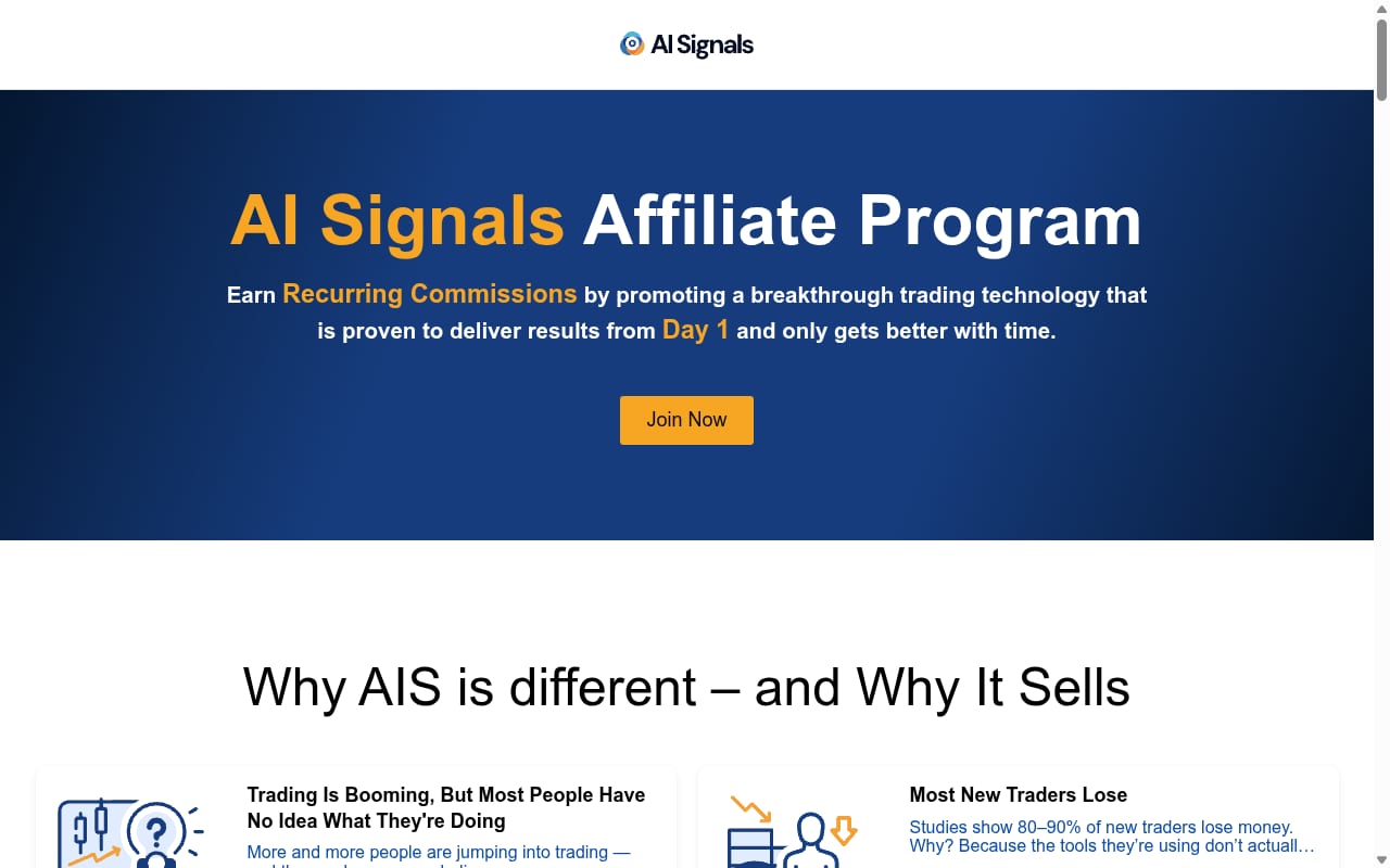 AI Signals Partners 網站截圖