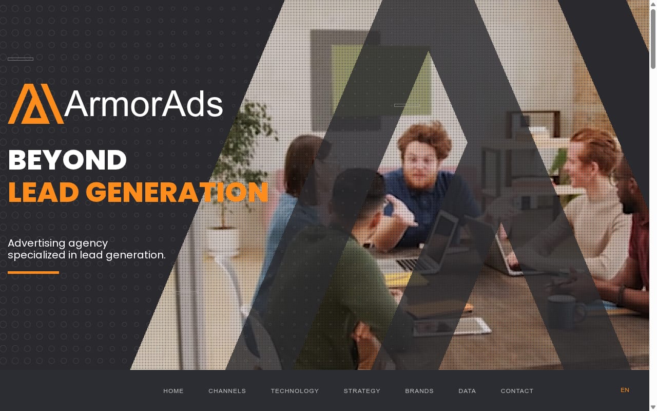 ArmorAds website screenshot