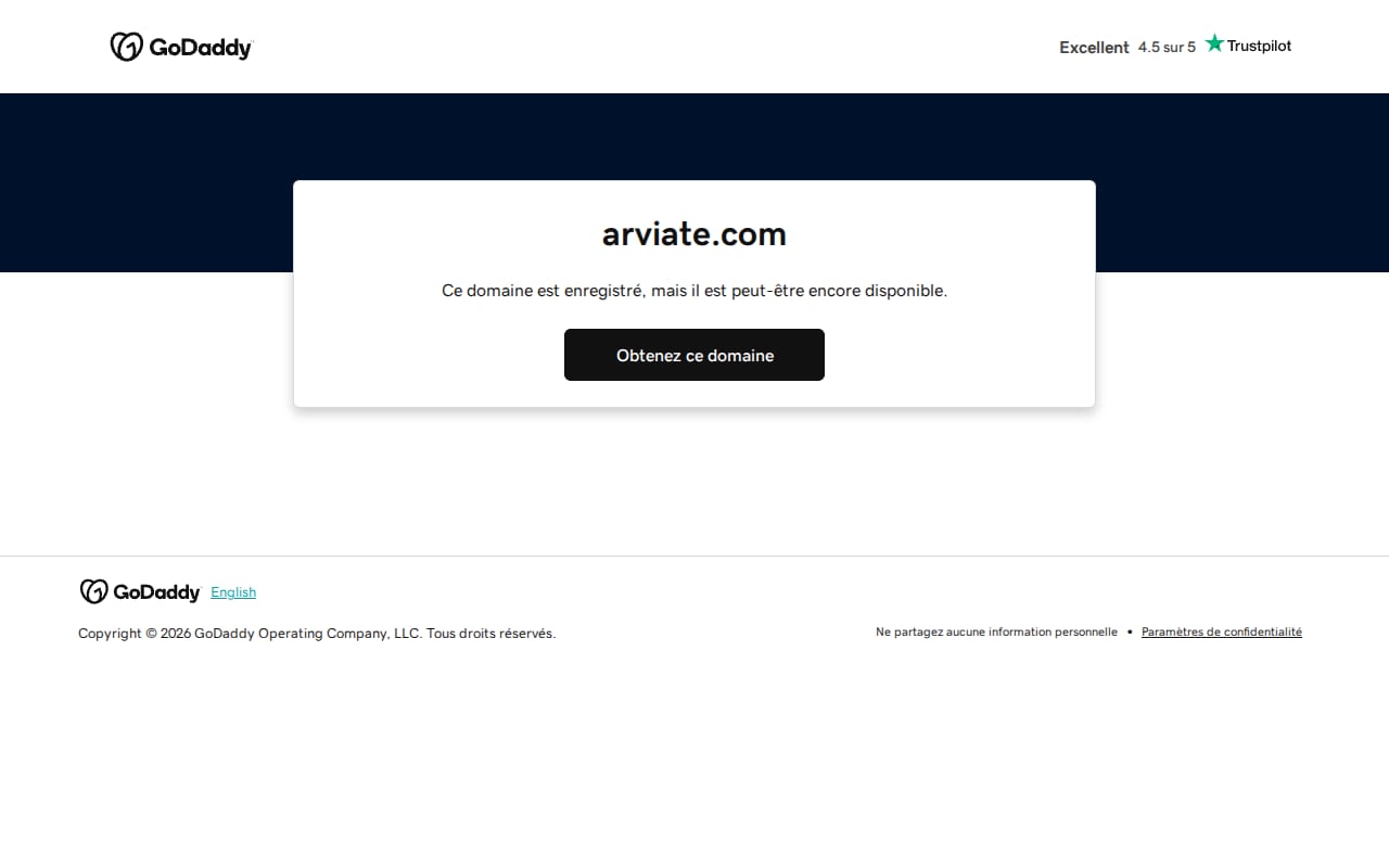 Arviate 網站截圖