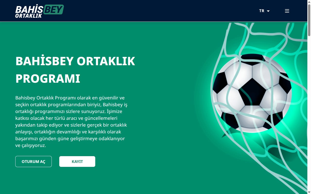Bahisbey Affiliates website screenshot