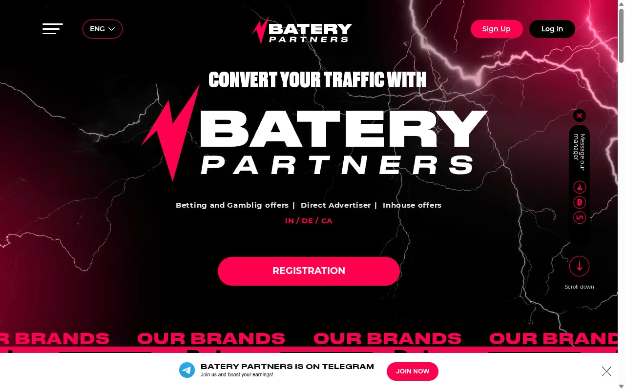 Batery Partners website screenshot