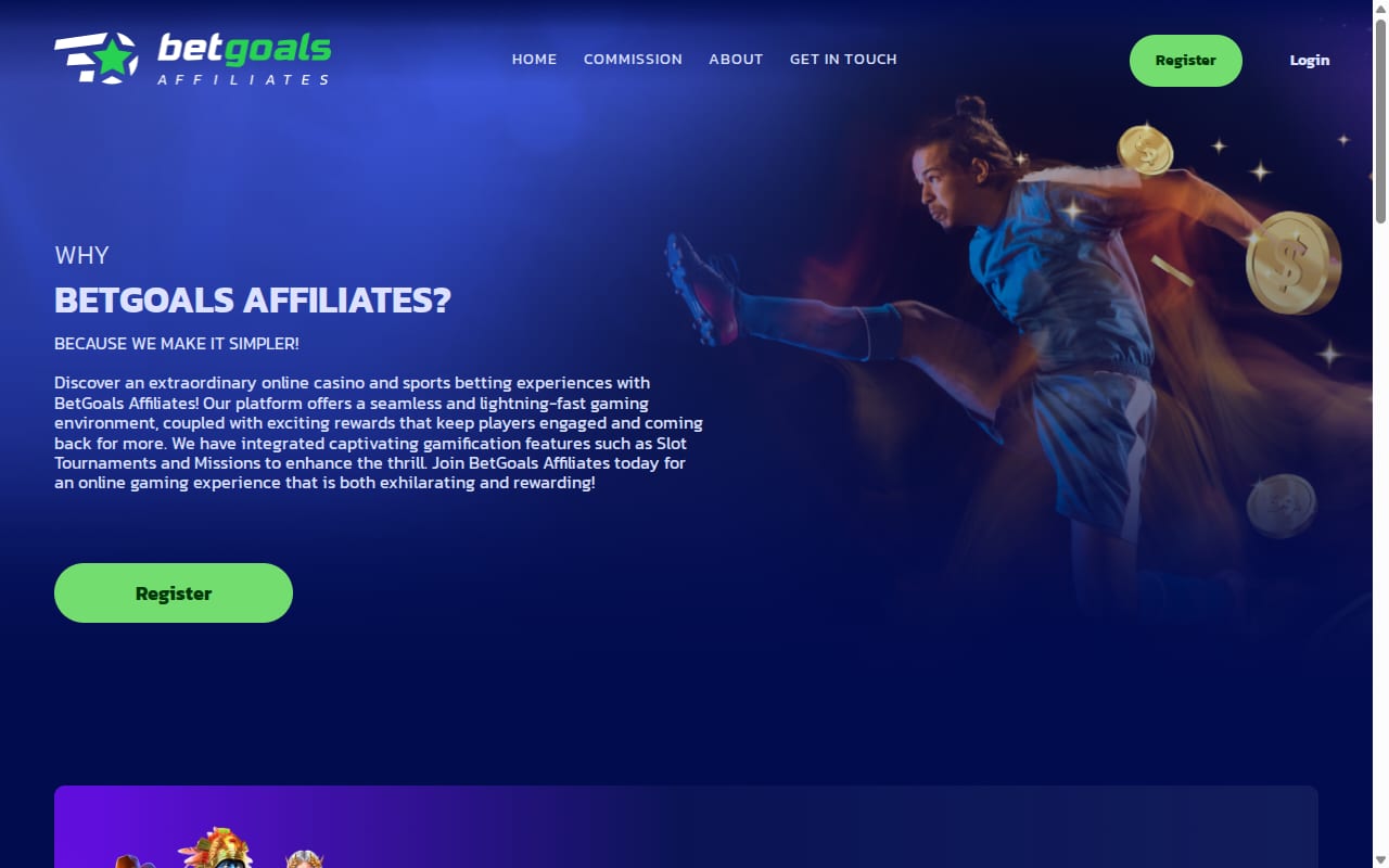 BetGoals Affiliates website screenshot