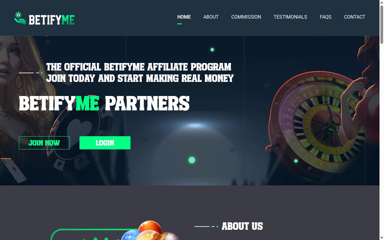 BetifyMe Partners 網站截圖