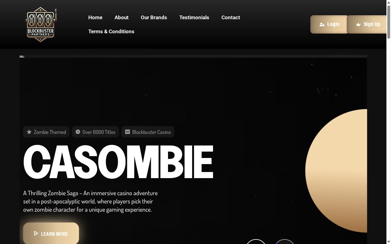Blockbuster Partners website screenshot