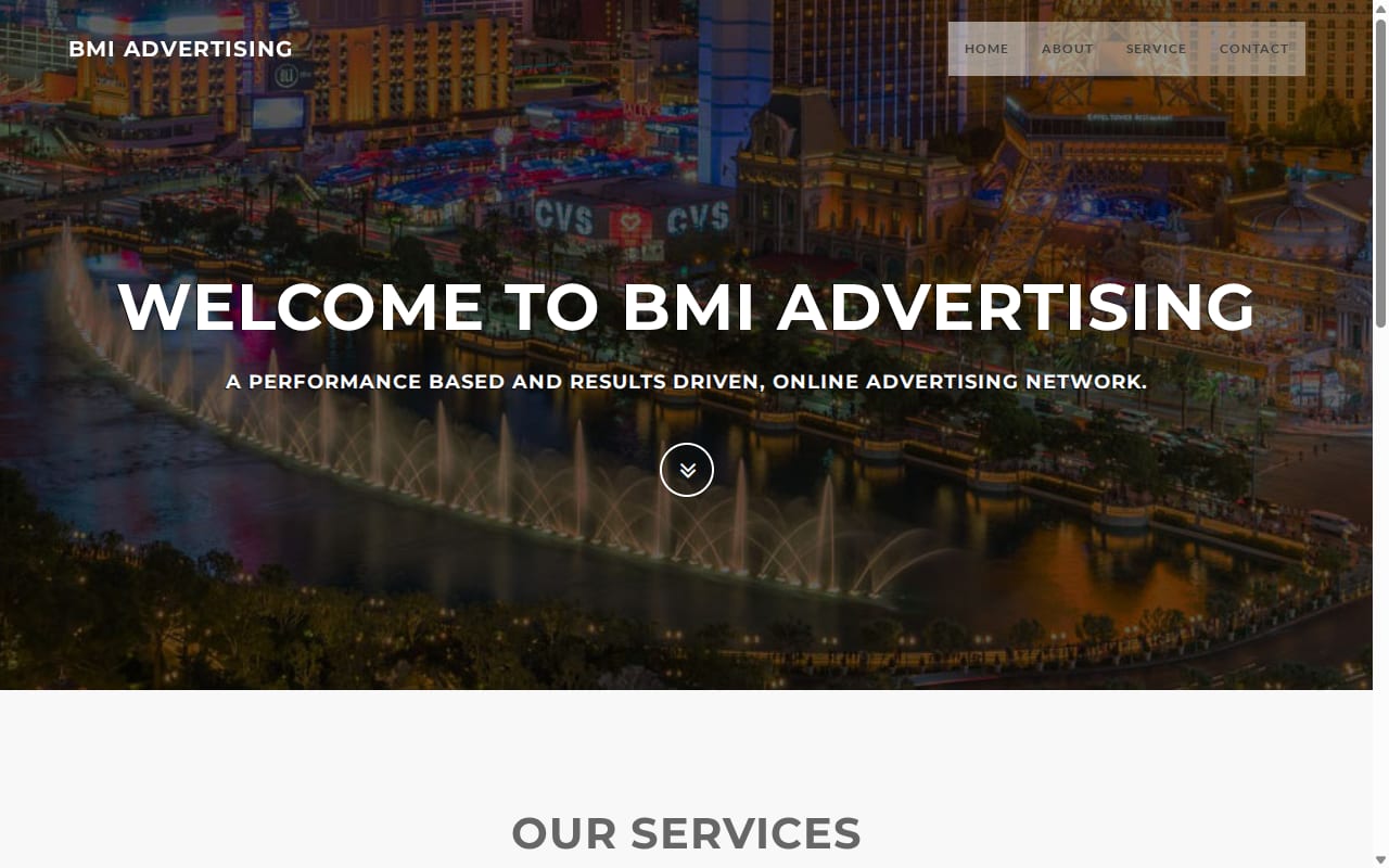 BMI Advertising 網站截圖