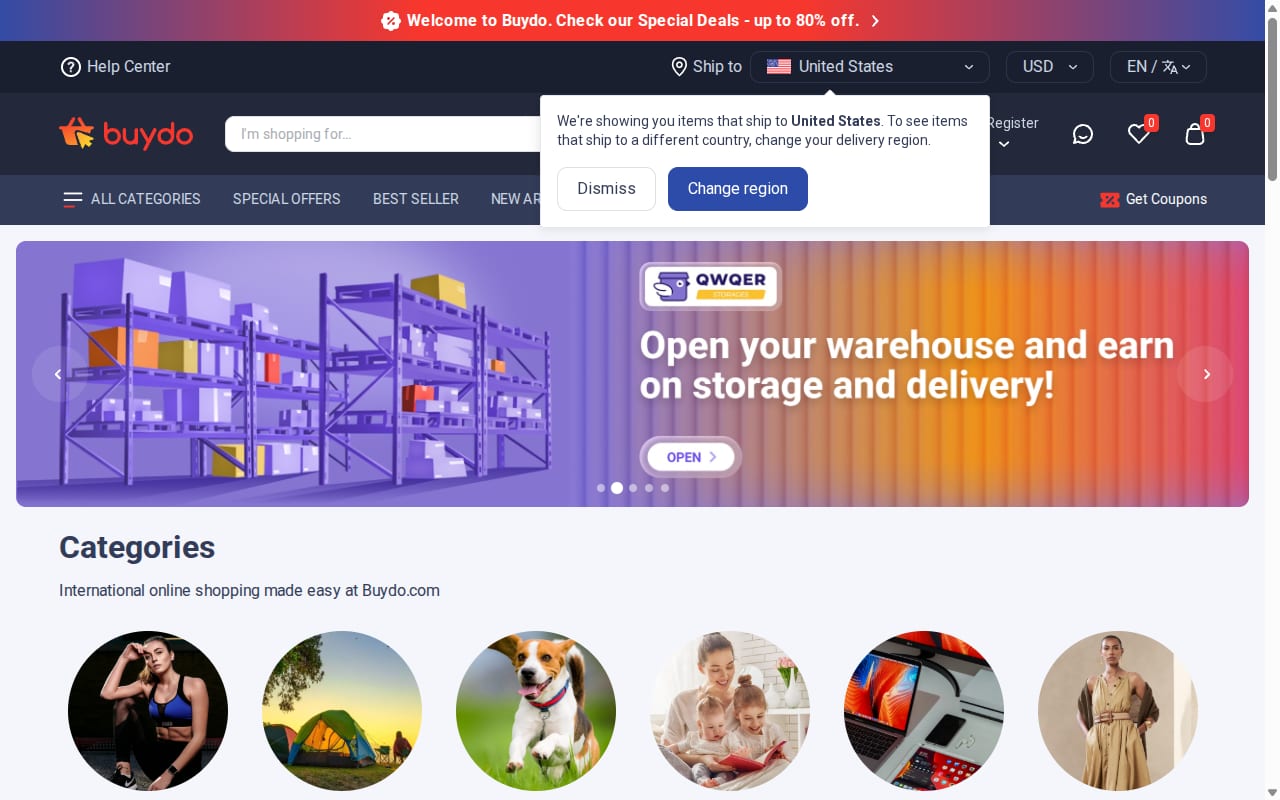 BuyDo Affiliate Program website screenshot