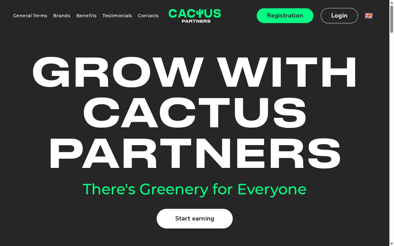 Cactus Partners website screenshot