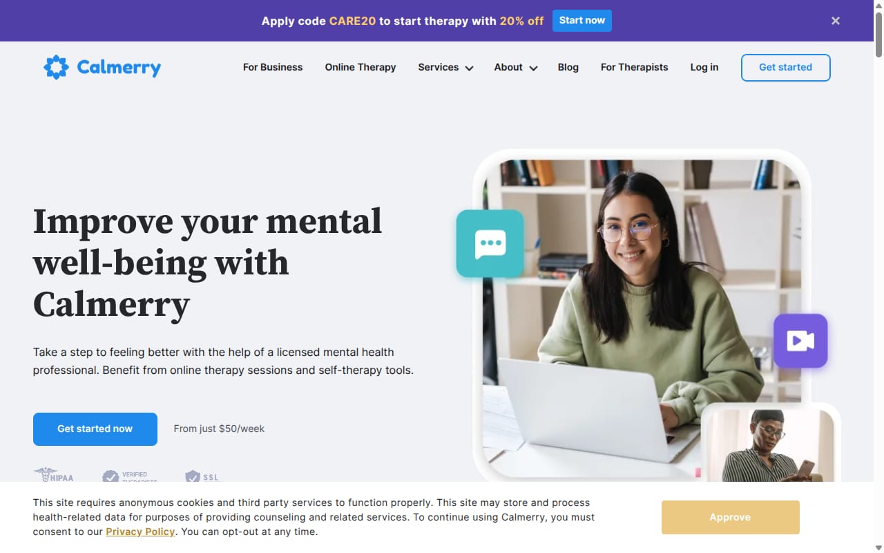 Calmerry Affiliate Program 網站截圖