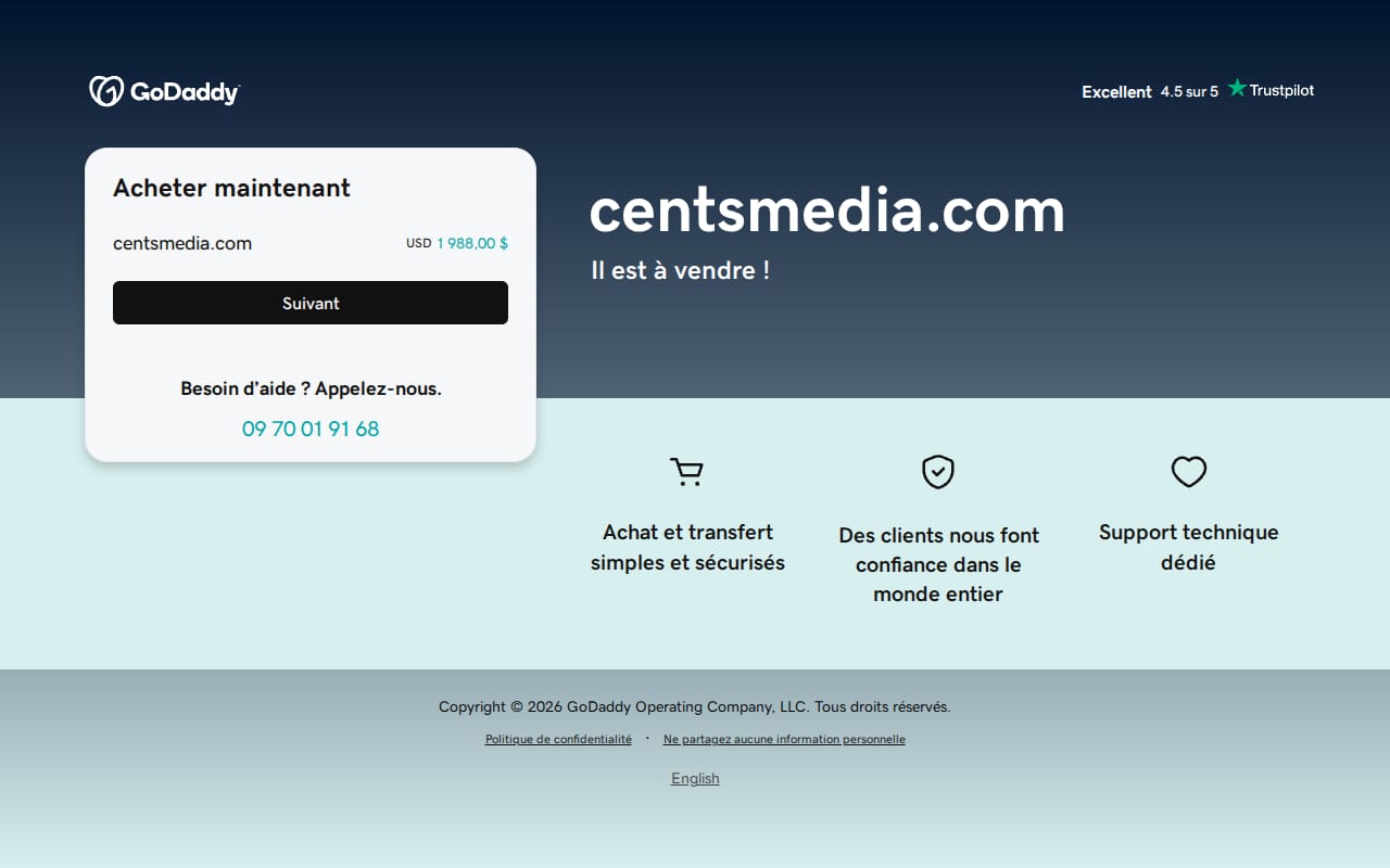 Cents Media website screenshot