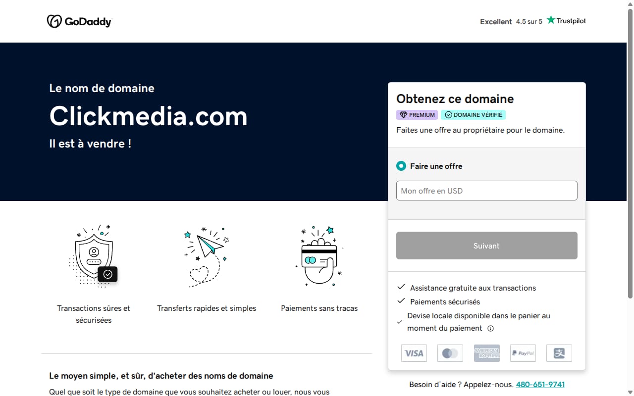 Click Media website screenshot