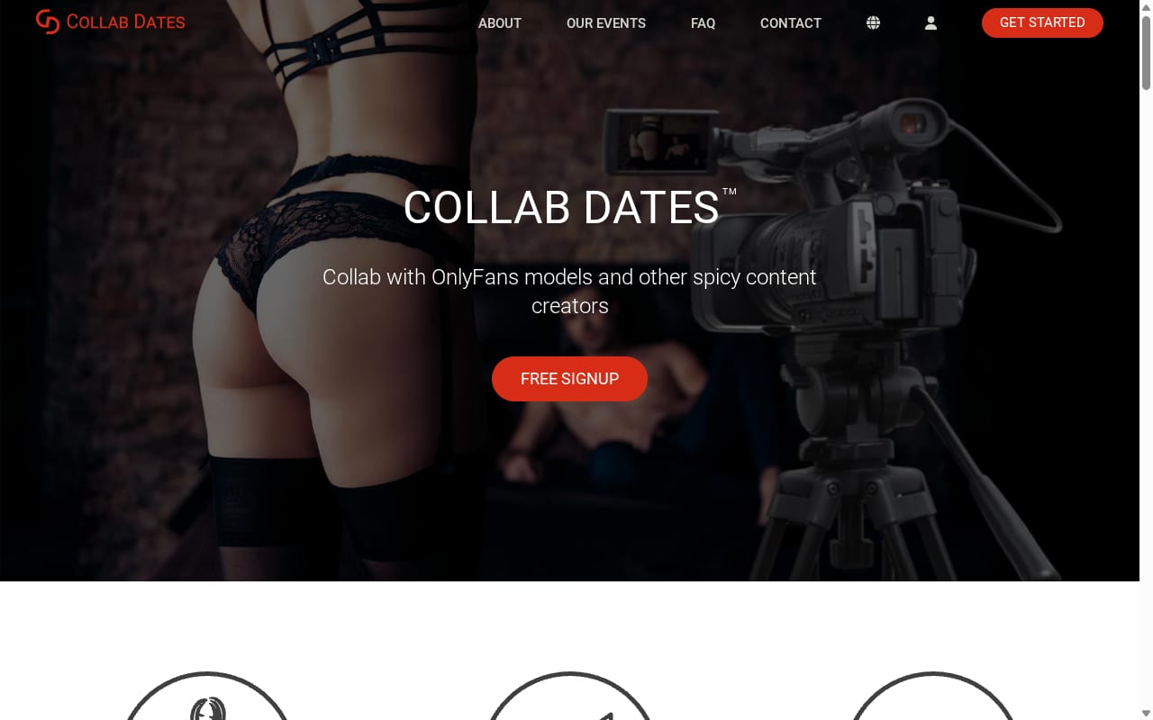 CollabDates Affiliate Program website screenshot