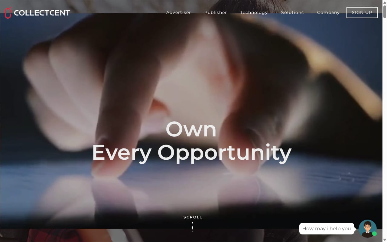Collectcent website screenshot