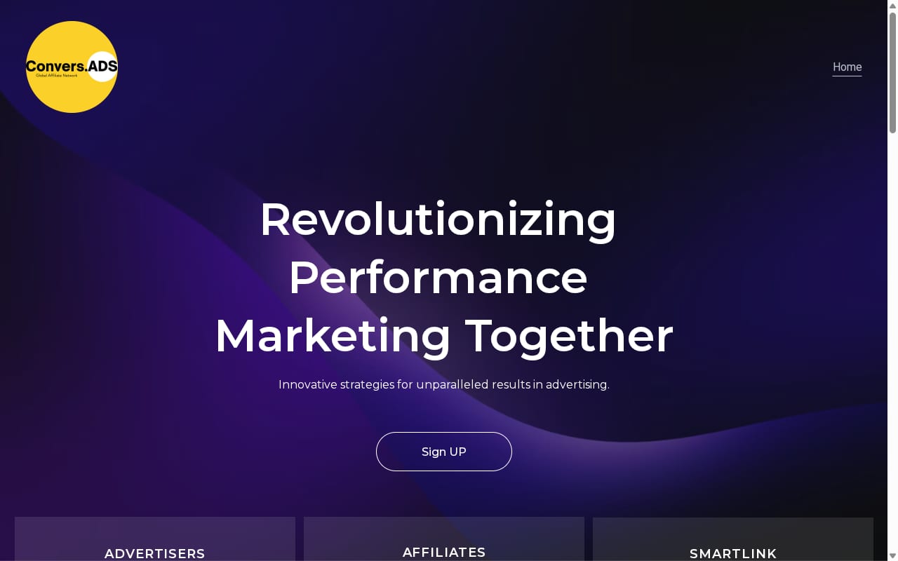 ConversADS Limited website screenshot