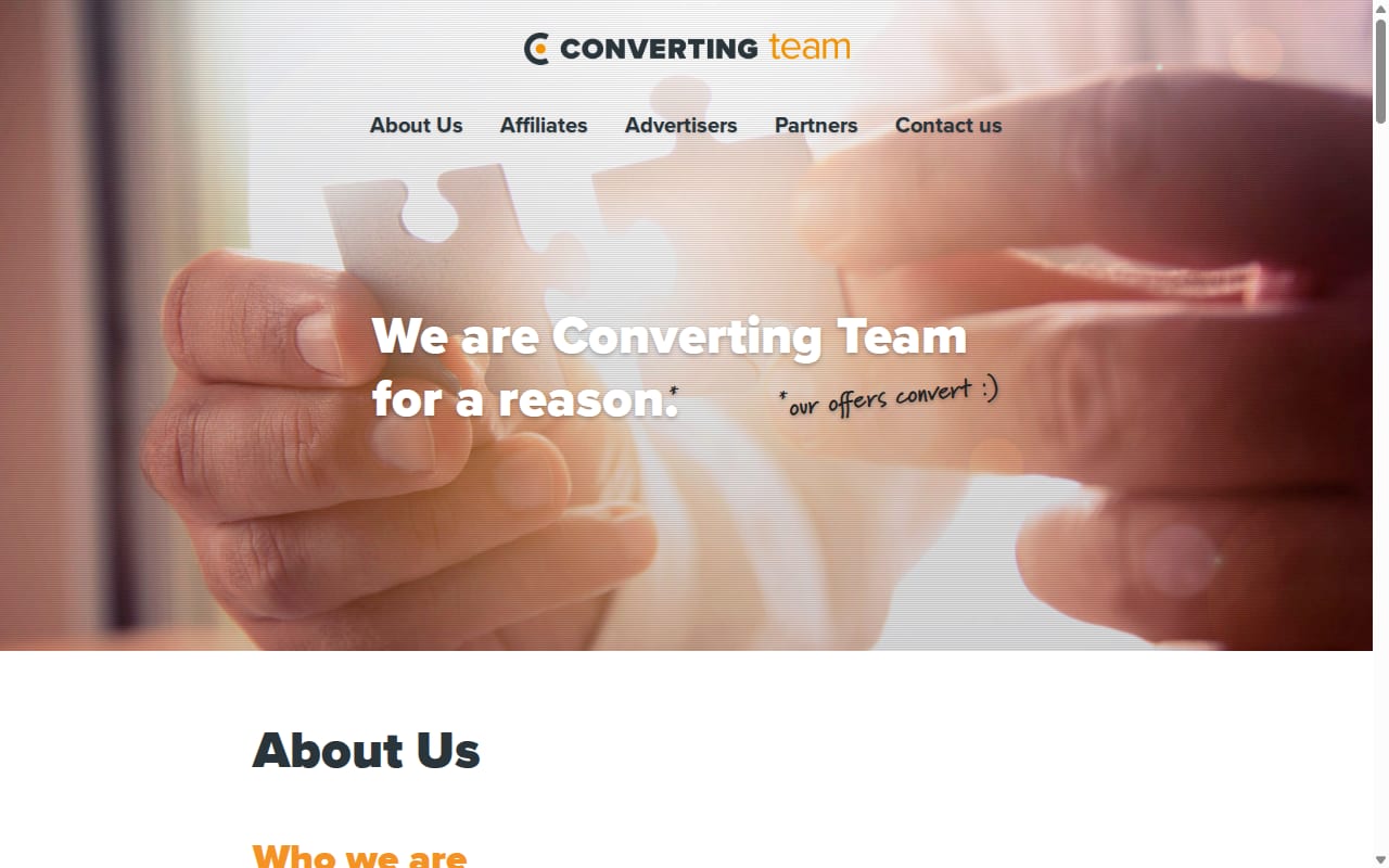 Converting Team 網站截圖