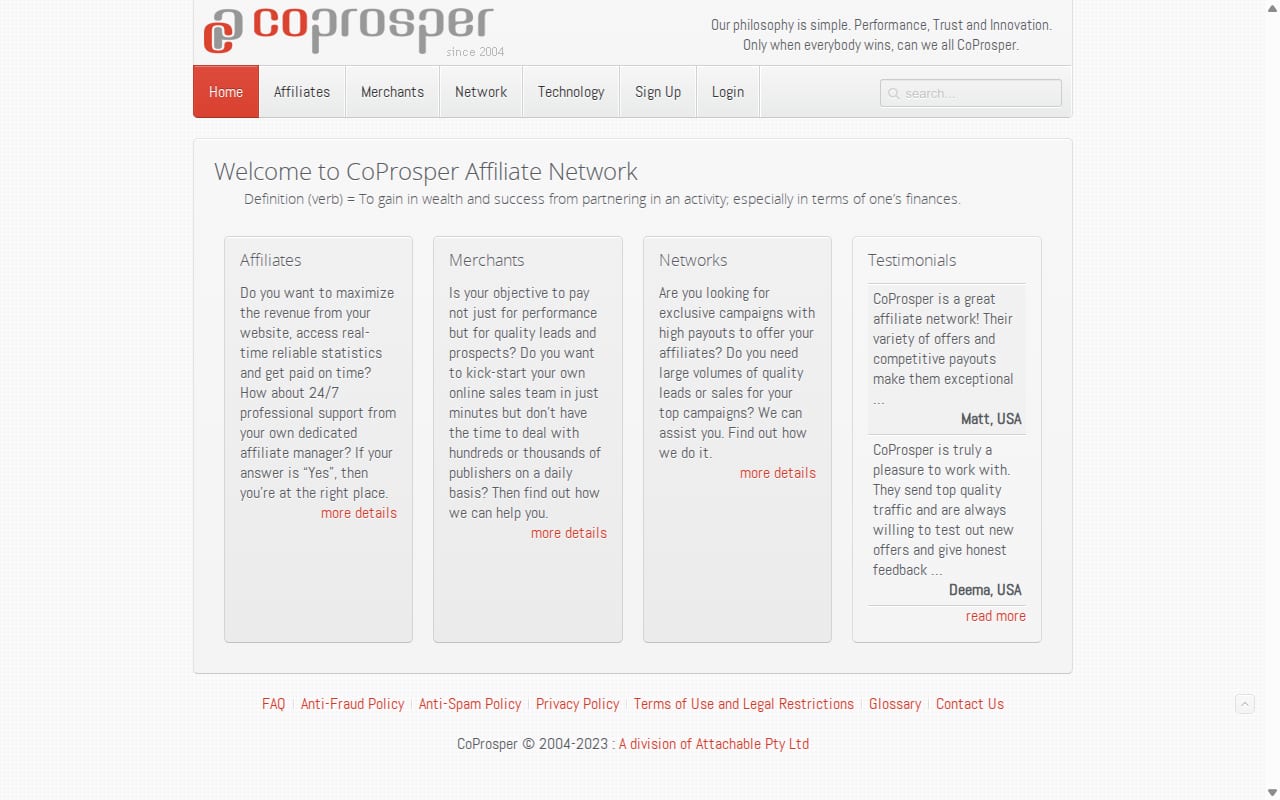 CoProsper 網站截圖