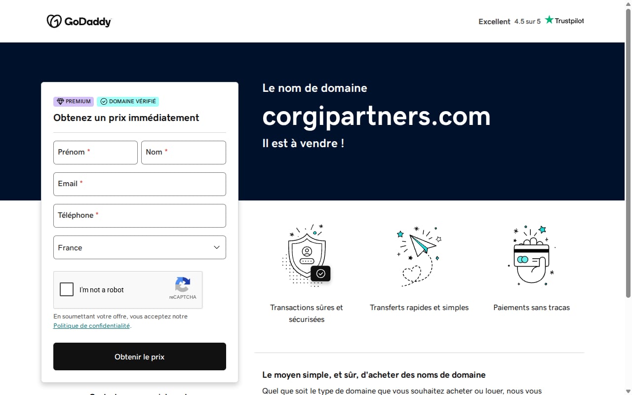 CorgiPartners website screenshot