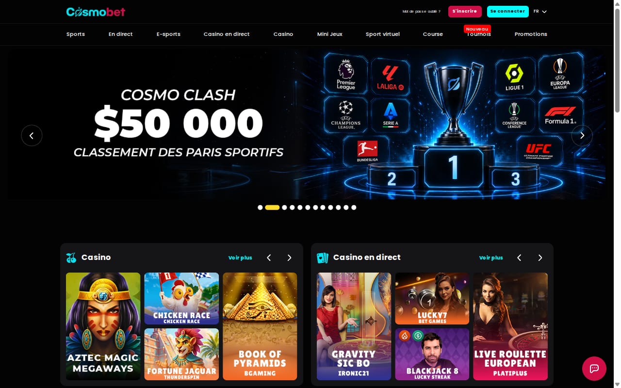 Cosmobet Partners 網站截圖