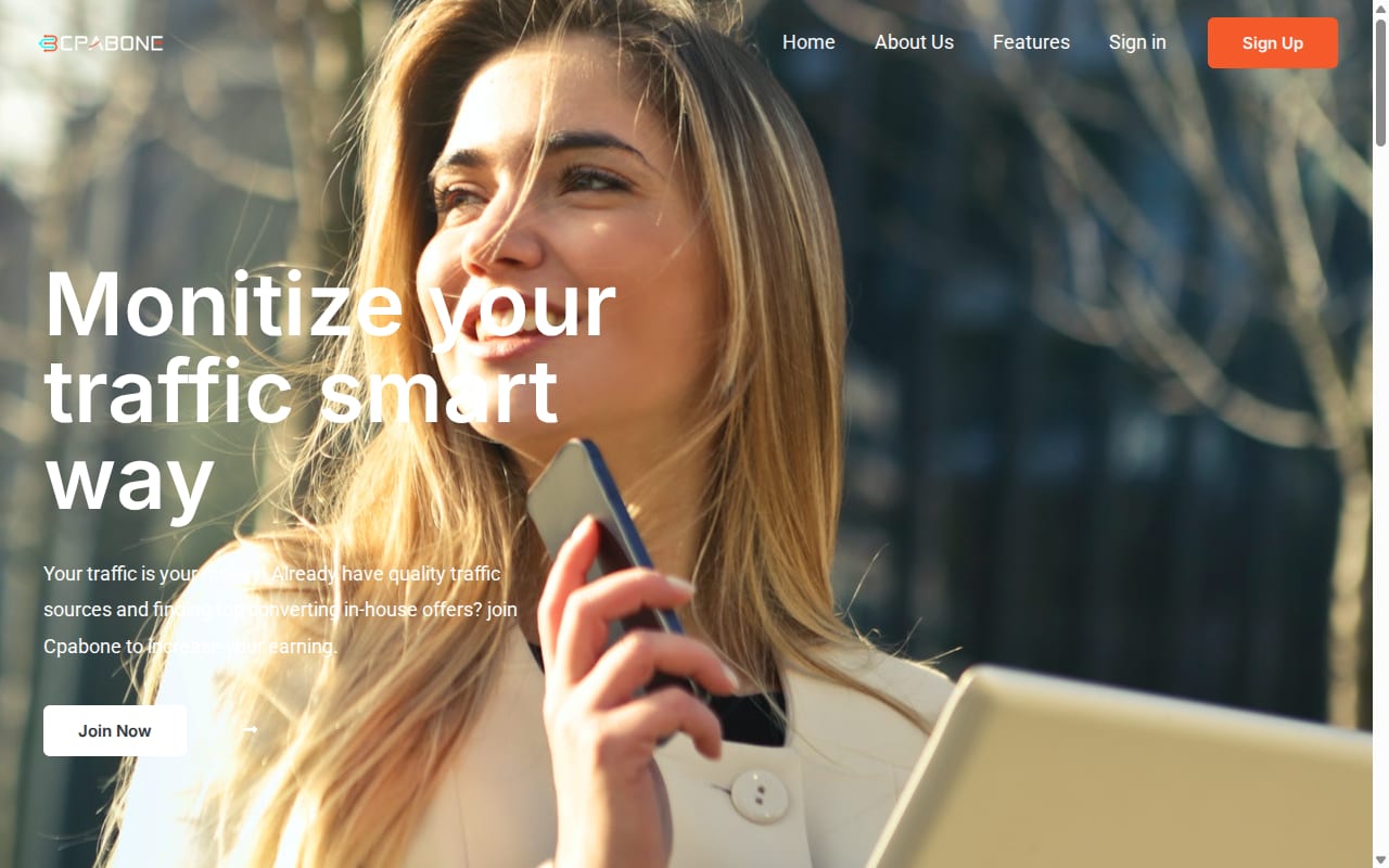 Cpabone website screenshot