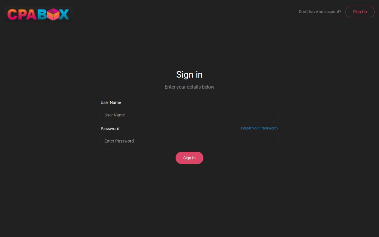 CPABox website screenshot