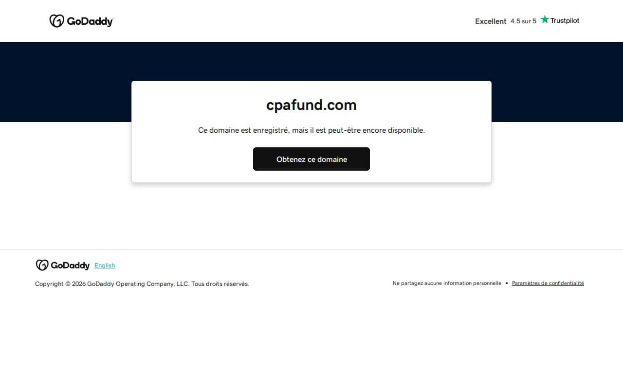 CPAFund website screenshot