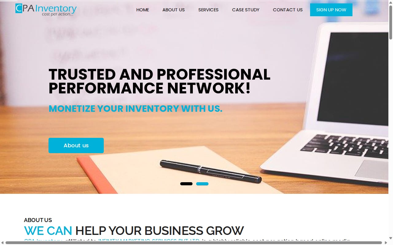 CPA Inventory website screenshot