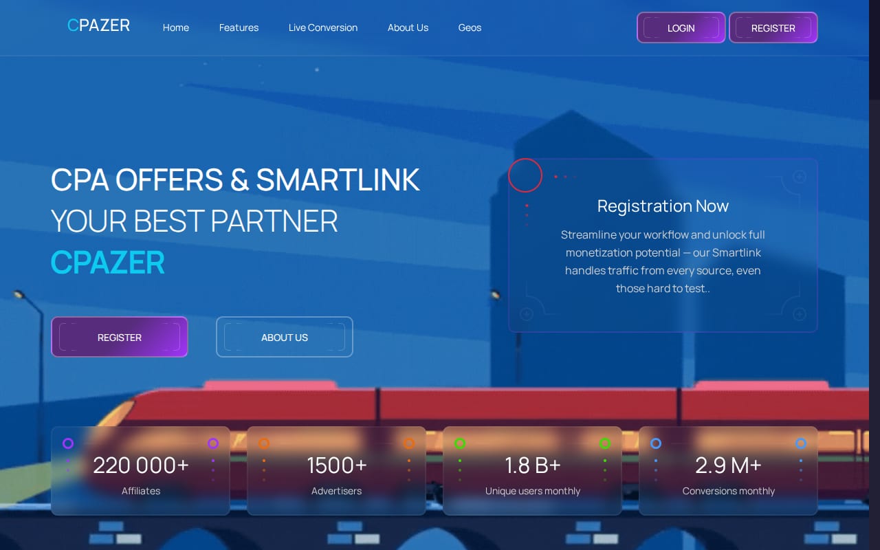 CPAZER website screenshot